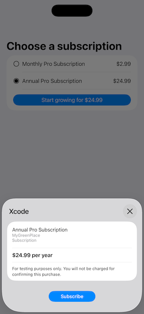 StoreKit Purchase Model